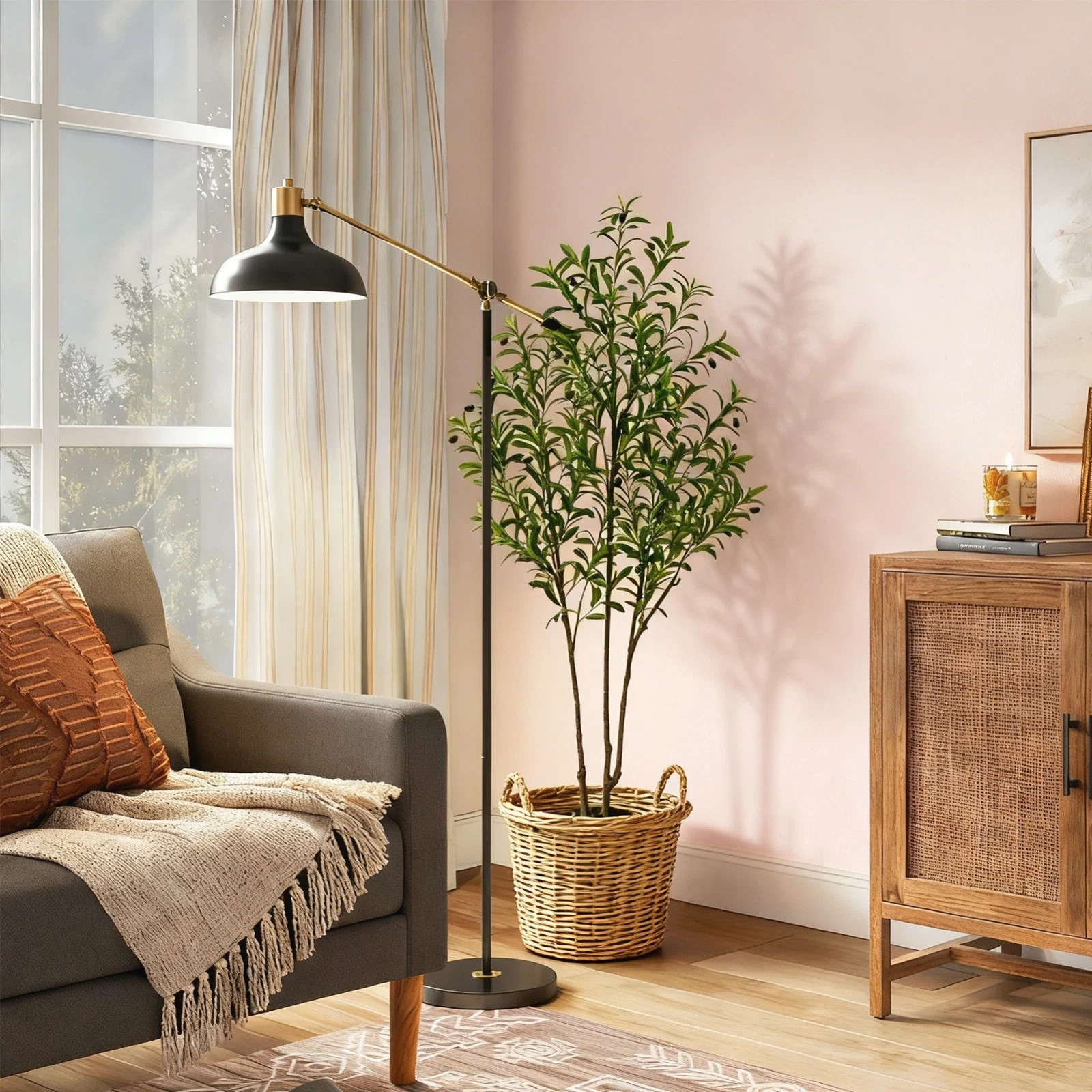 Olive Trees Artificial Indoor 6FT Tall Faux Olive Tree for Home Office Decor