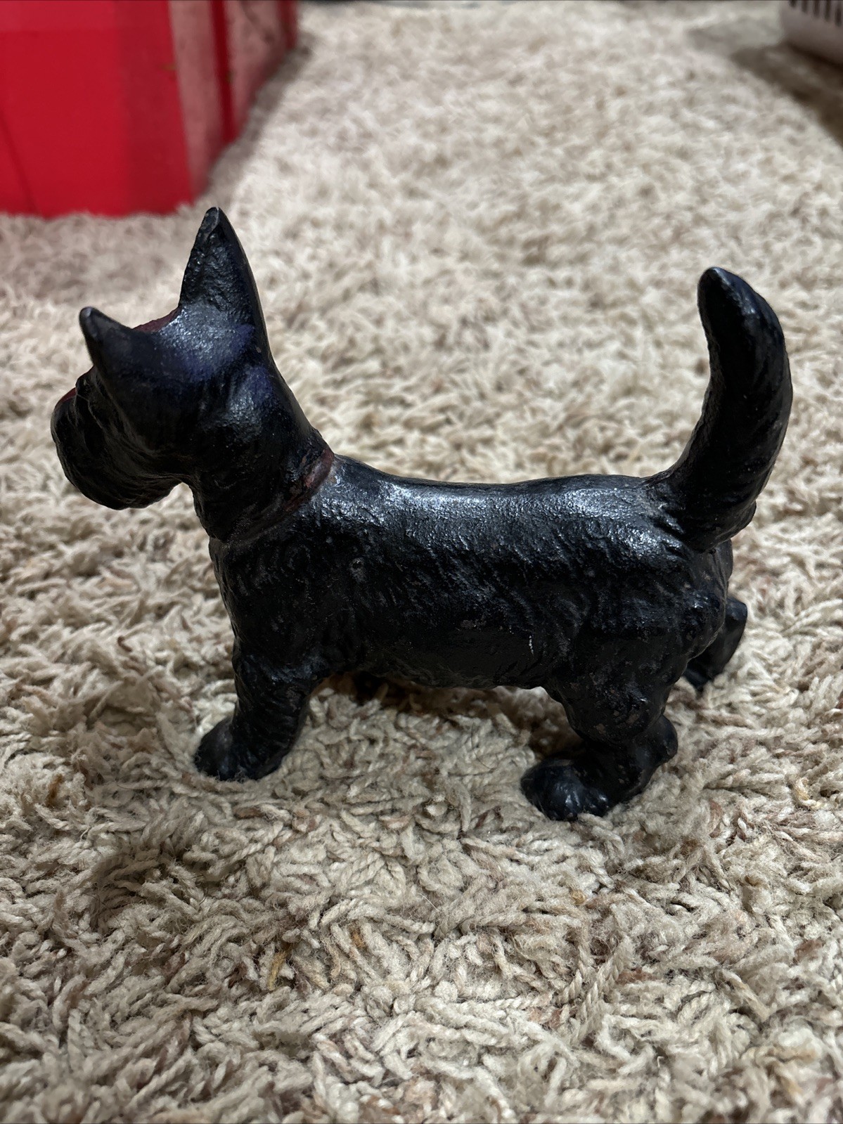 Vintage antique Hubley Scottie dog Door Stopper ? bookend model #408?