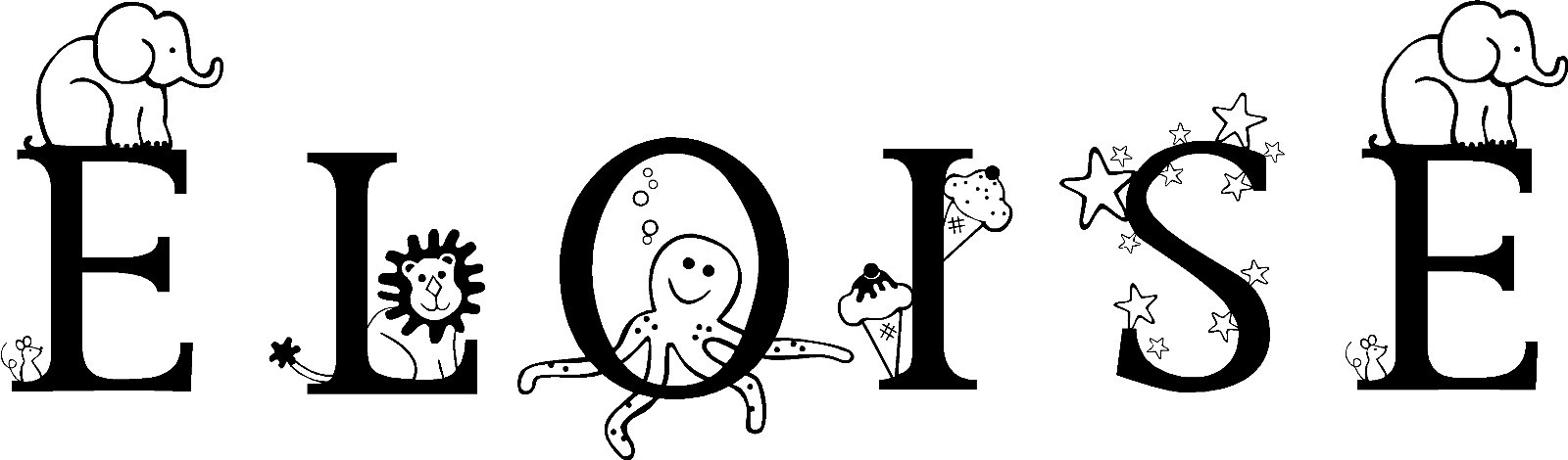 Custom Personalized Baby Child Kids Room Name Vinyl Wall Lettering Decal USA