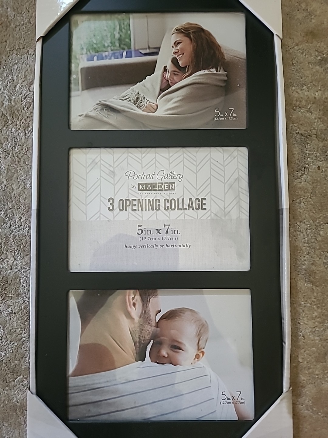 Malden 3 Opening 5&Prime; X 7&Prime; Black Frame Vertical Or Horizontal NEW