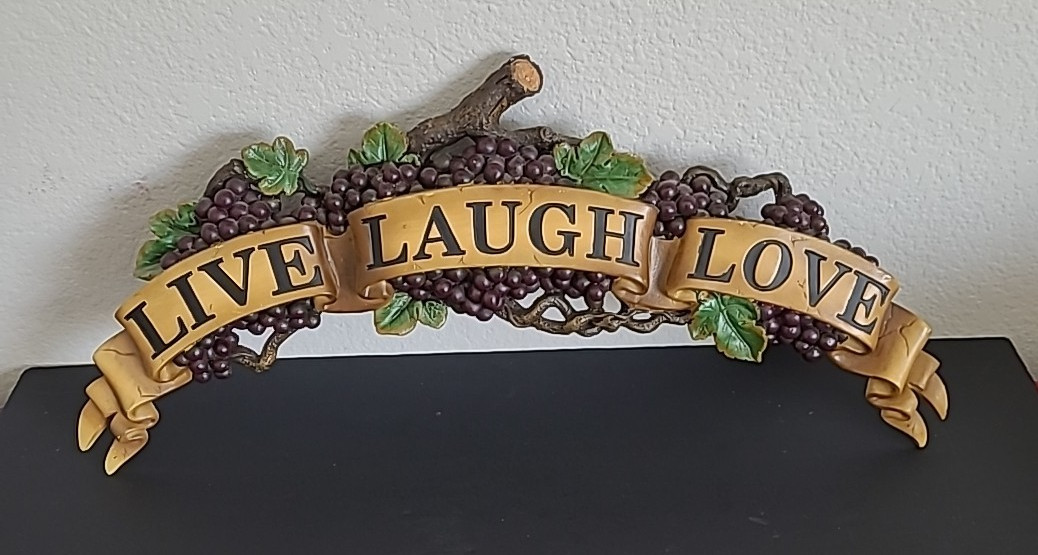 Live – Laugh- Love Wall Sculpture 24inch 10 lb