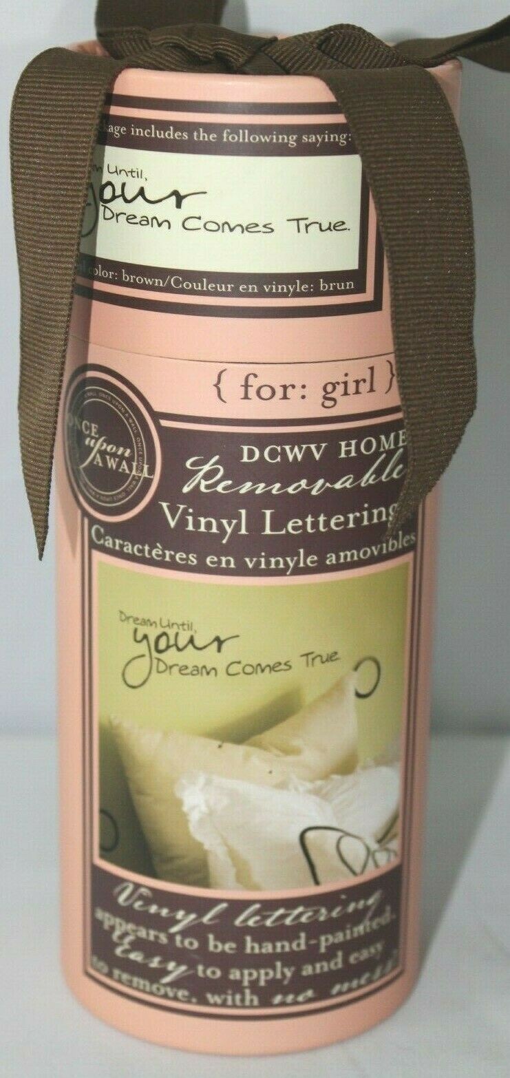 DCWV Home Removable Vinyl Lettering « Dream until, your dream comes  » 30&Prime;x6.45&Prime;