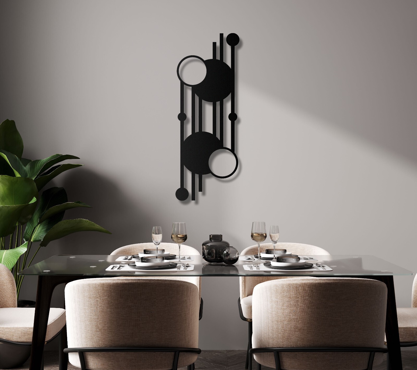 Geometirk Metal Wall Art, Abstract Modern Wall Art, Home Decor, Modern Decor