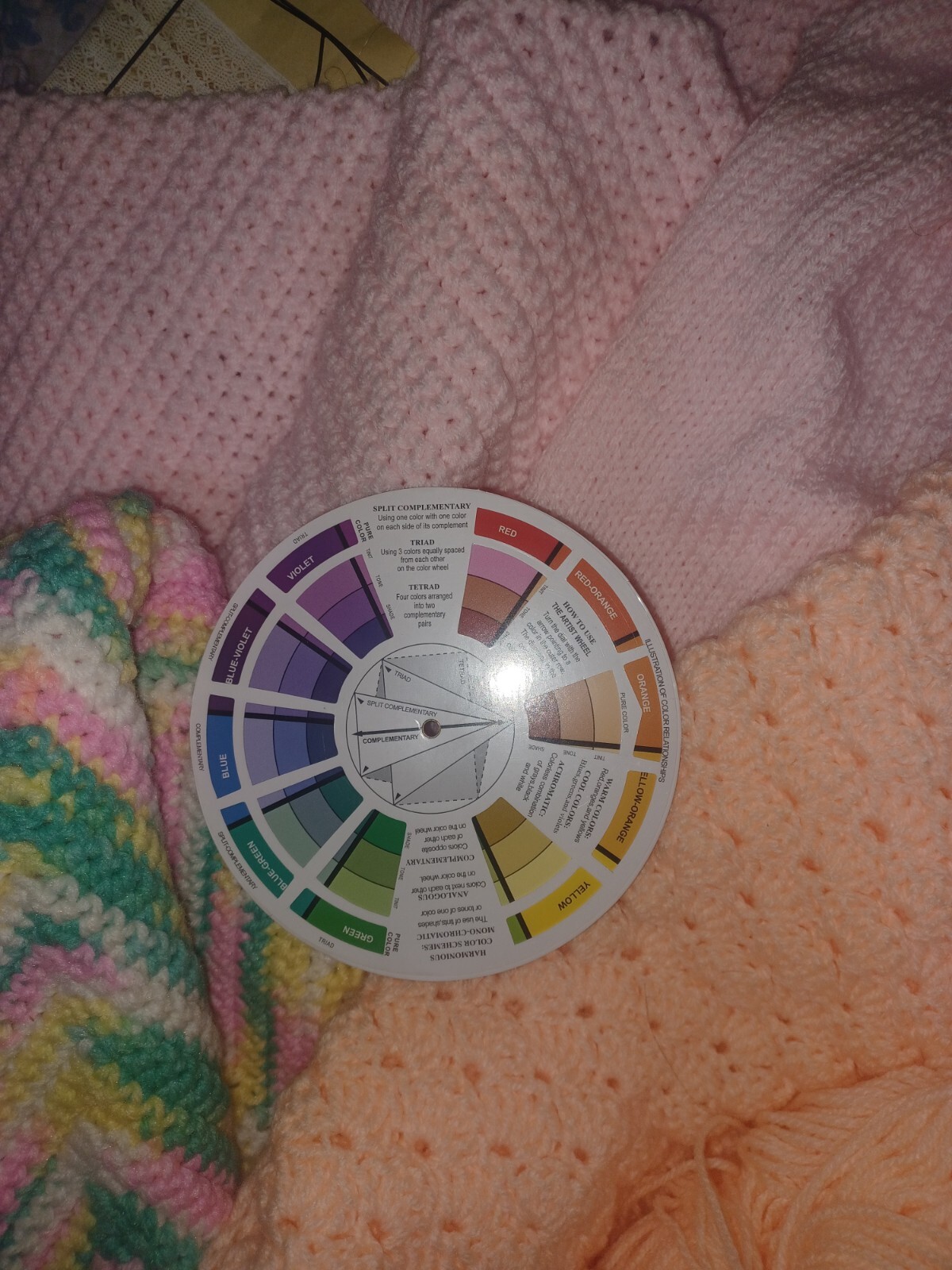 Crochet Knitting Baby Lap Blanket Sweater UNFINISHED Projects Yarn See Photos