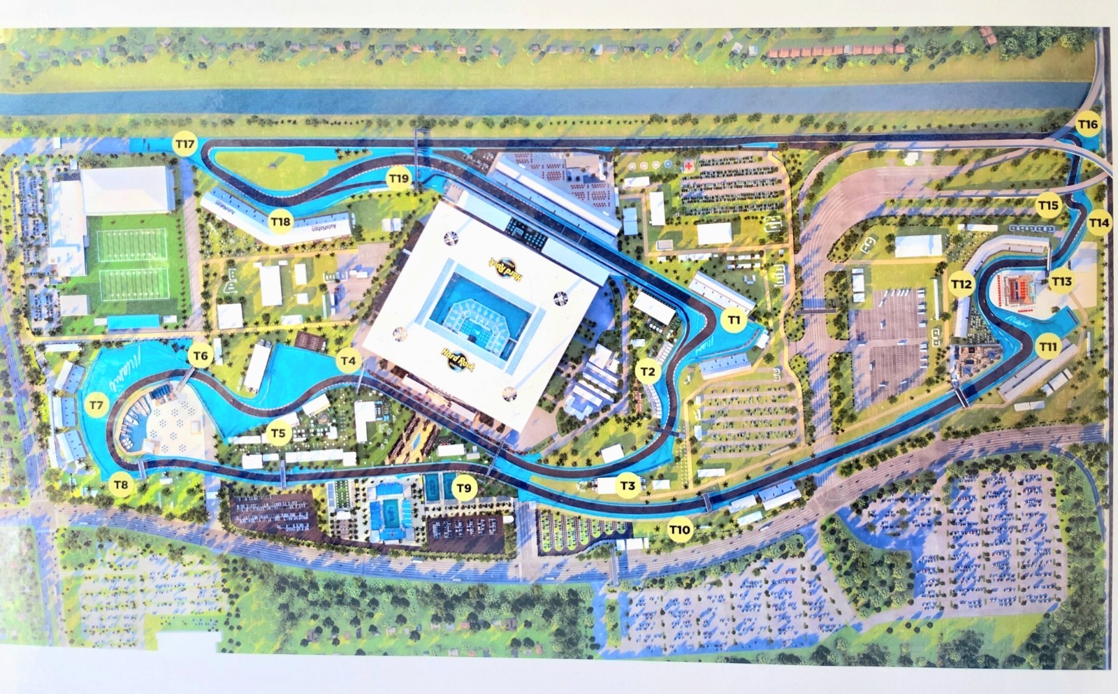 RARE: 2022 Miami Grand Prix Formula 1 Racing Laminated Poster 11&Prime;x17&Prime;