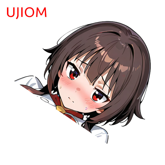 EARLFAMILY 5.1&Prime; Megumin Anime Car Sticker Hood Motorcycle Artistic RV Decals