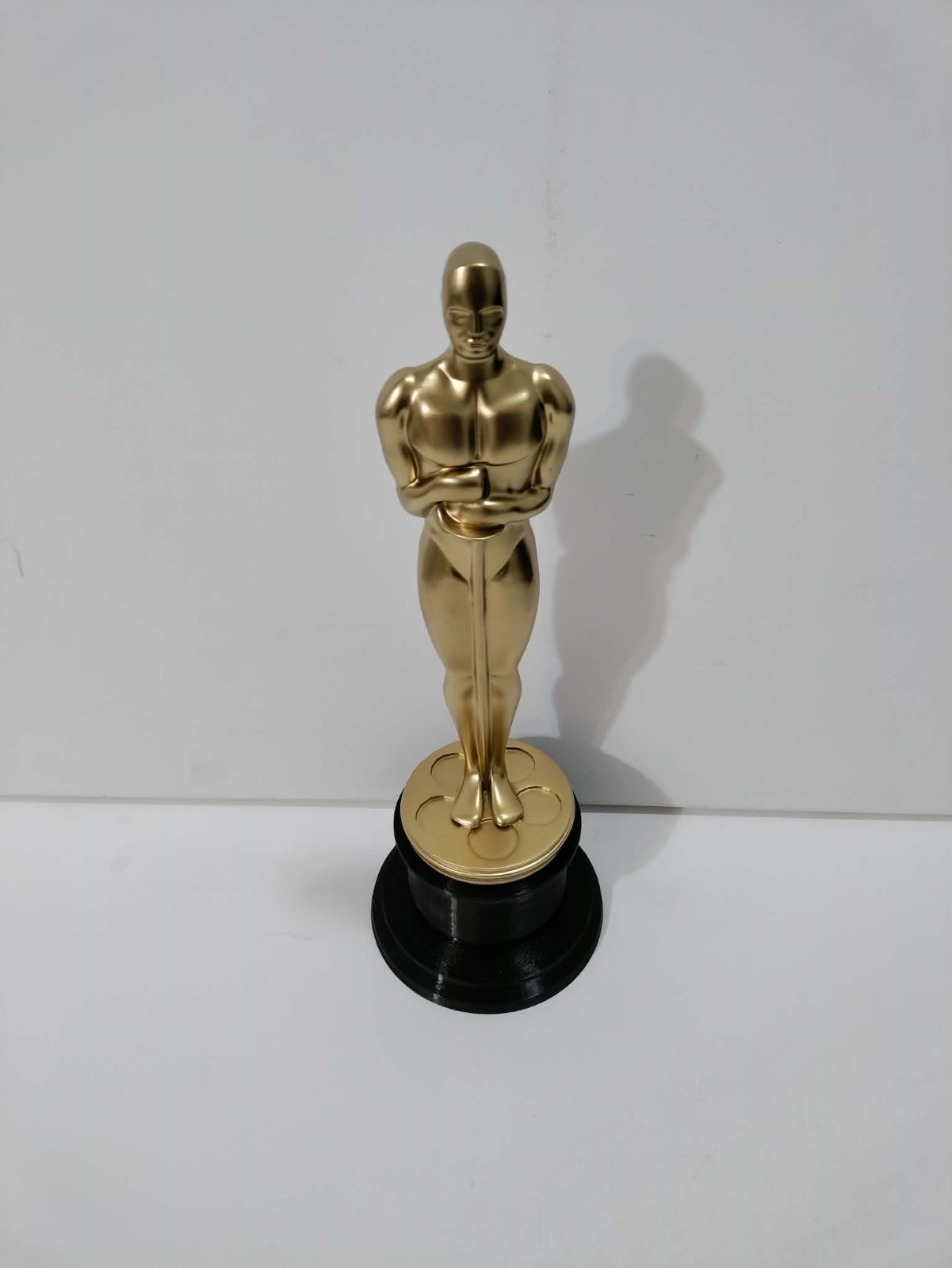 Gold Film Award Style Trophy | Resin Movie Award Statue | Metallic Gold Display