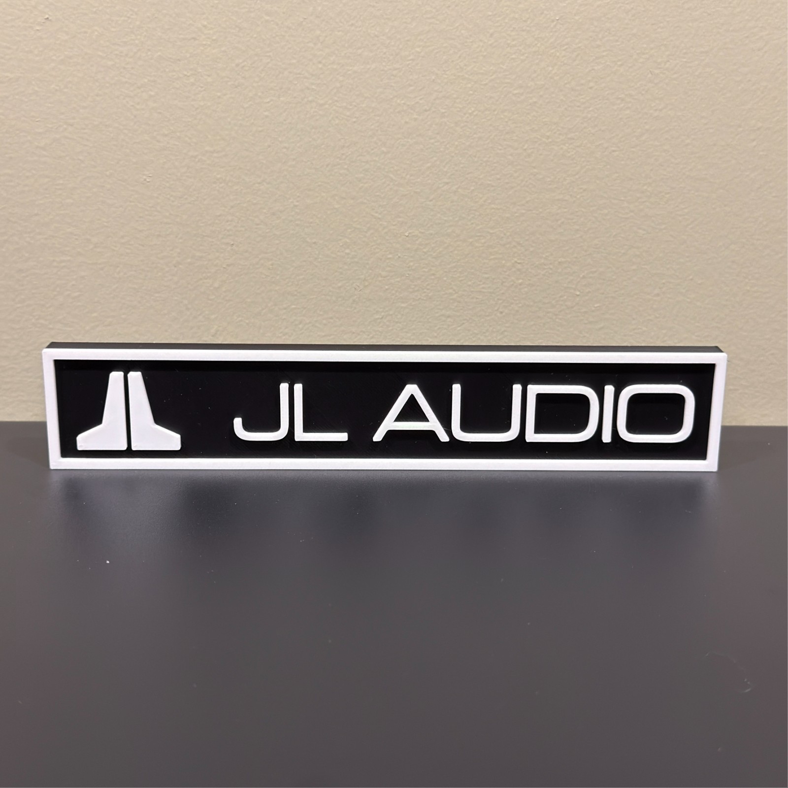 JL Audio 3D Printed Decor Display Sign Car Audio Sound Art