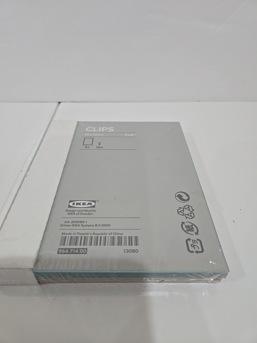 IKEA CLIPS Borderless Glass Picture Frame 4Pack 4x6in 10x15cm NEW