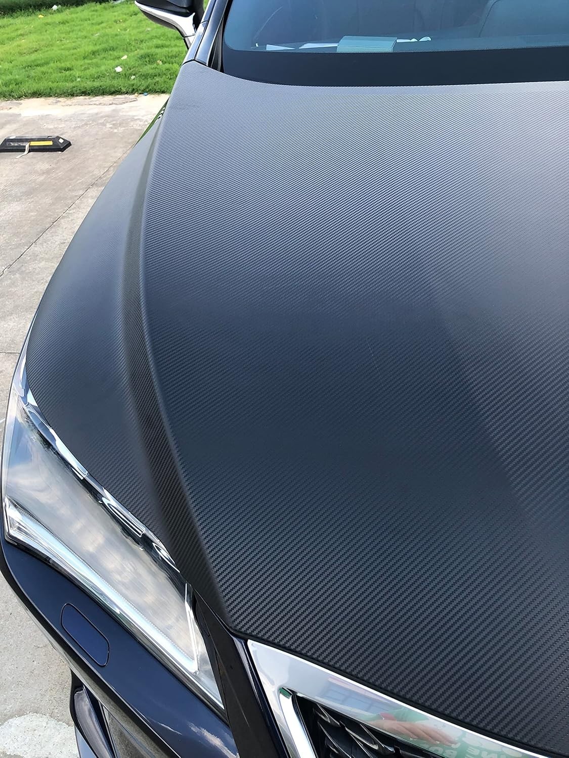 3D Black Carbon Fiber Vinyl Wrap Roll with Air Release – Outdoor Rated for Au…