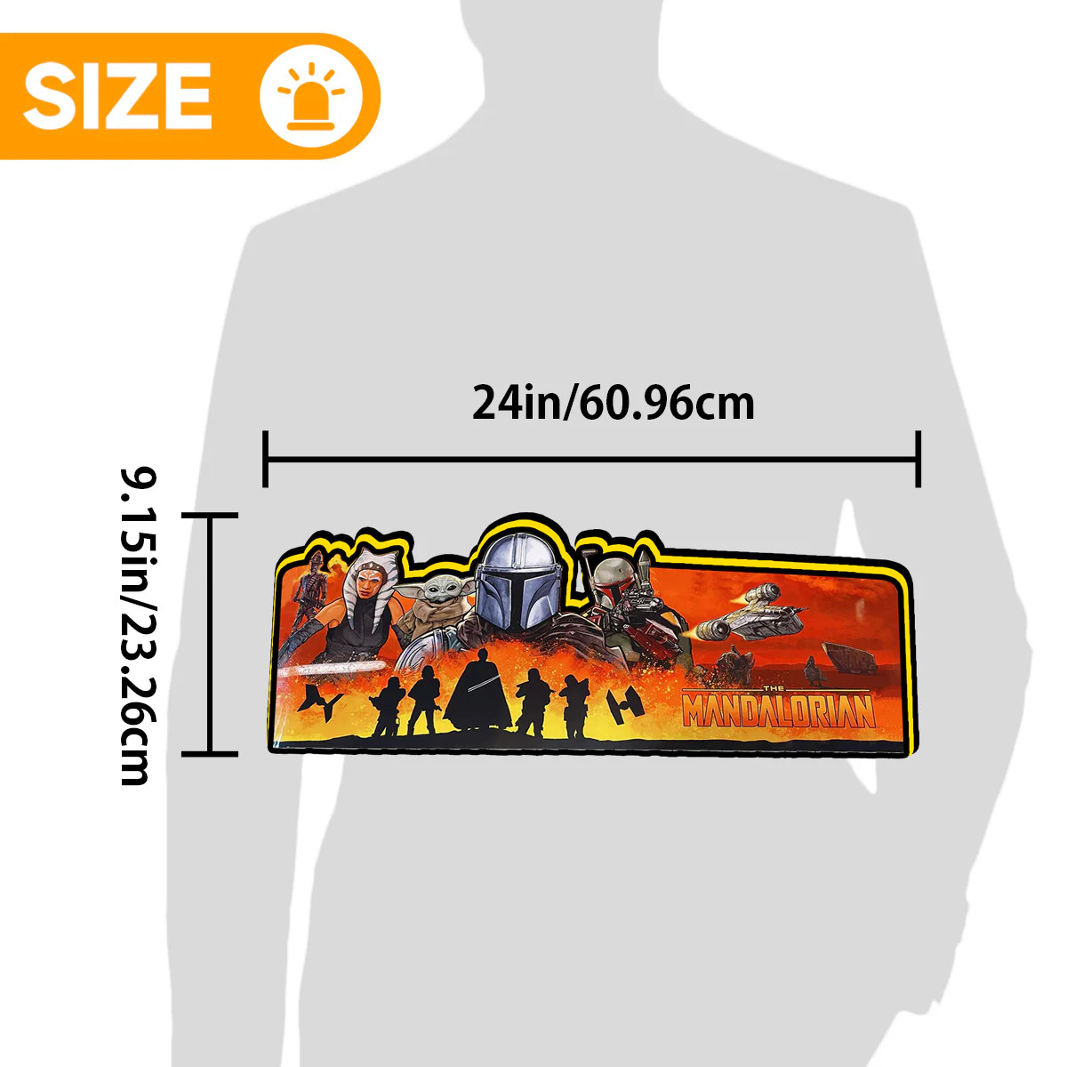 The Mandalorian Pinball Topper 3D Printed LED Lightbox for Pinball Machine