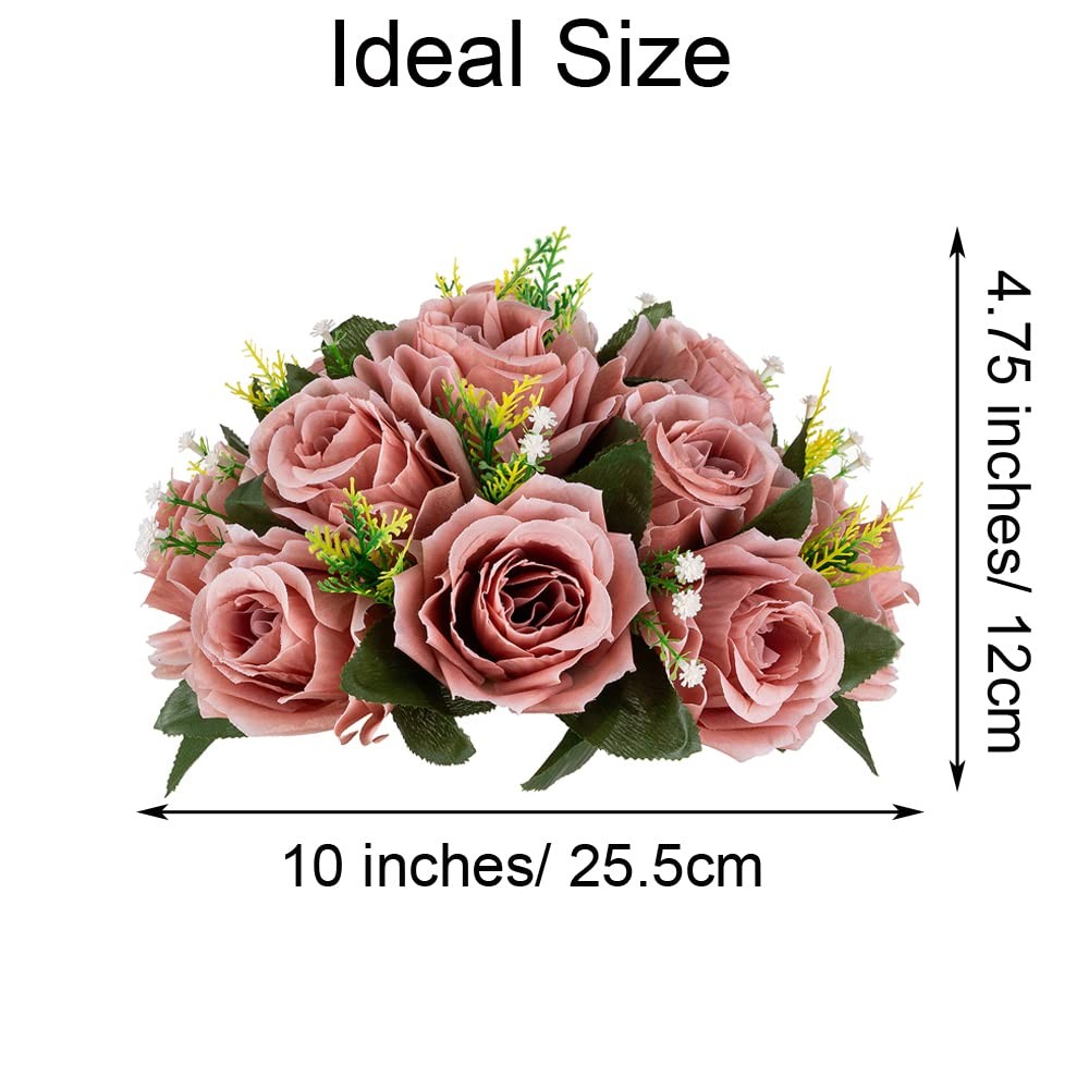 Flower Centerpieces for Wedding Tables Wedding Table Decorations Dusty Rose F…