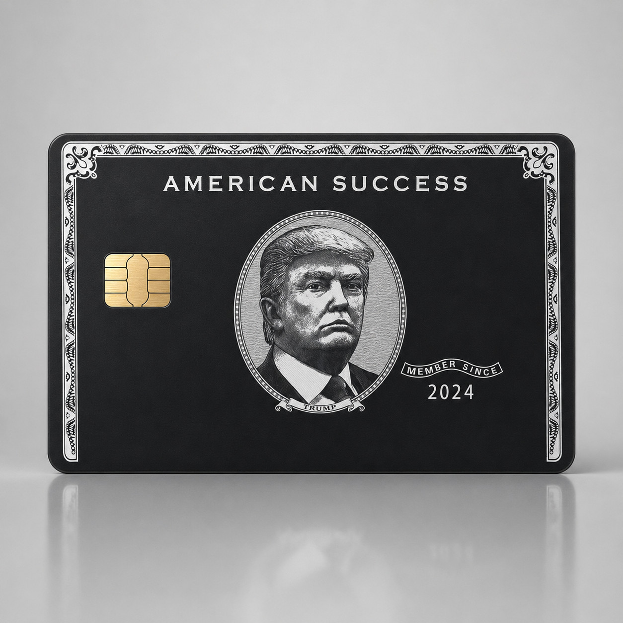 Trump American Success Black Debit Card Credit Card Skin Vinyl Sticker