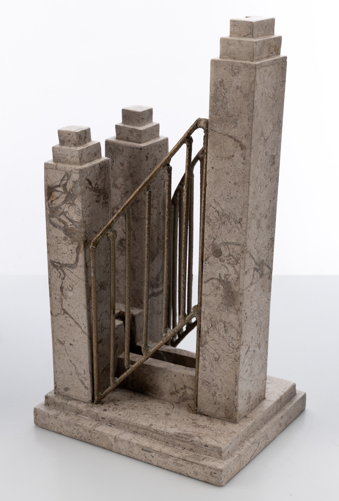 O.C. Tanner Display for Unknown Award Plaque of a Bridge / Staircase 11&Prime; 3.5lbs