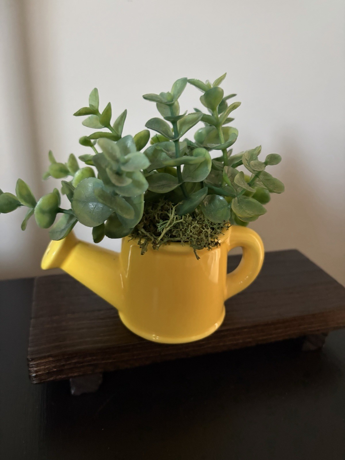 Decorative Ceramic LEMON Yellow Watering Can
