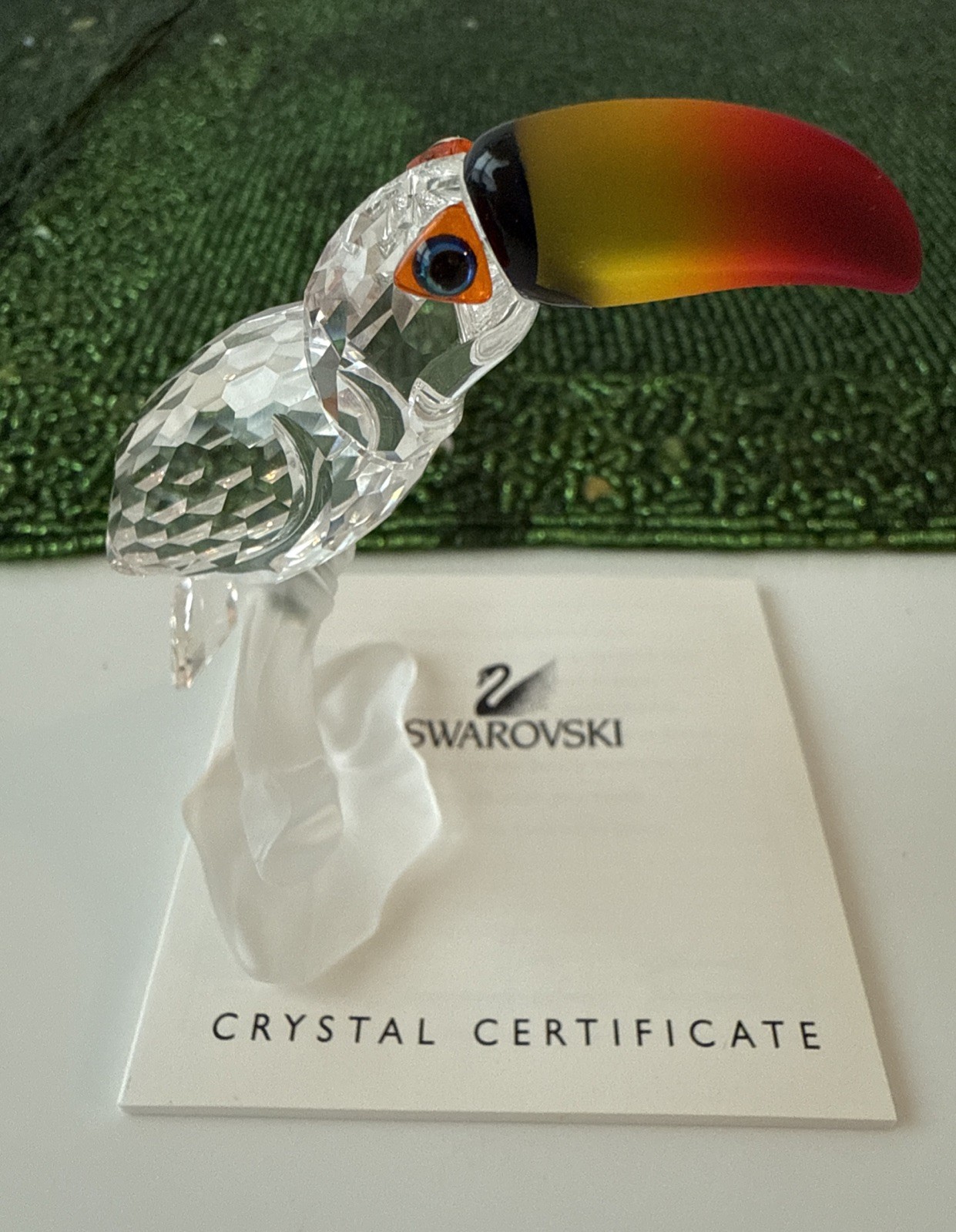 Sign Swarovski Figurine 234311 Toucan 8cm. Original packaging & certificate