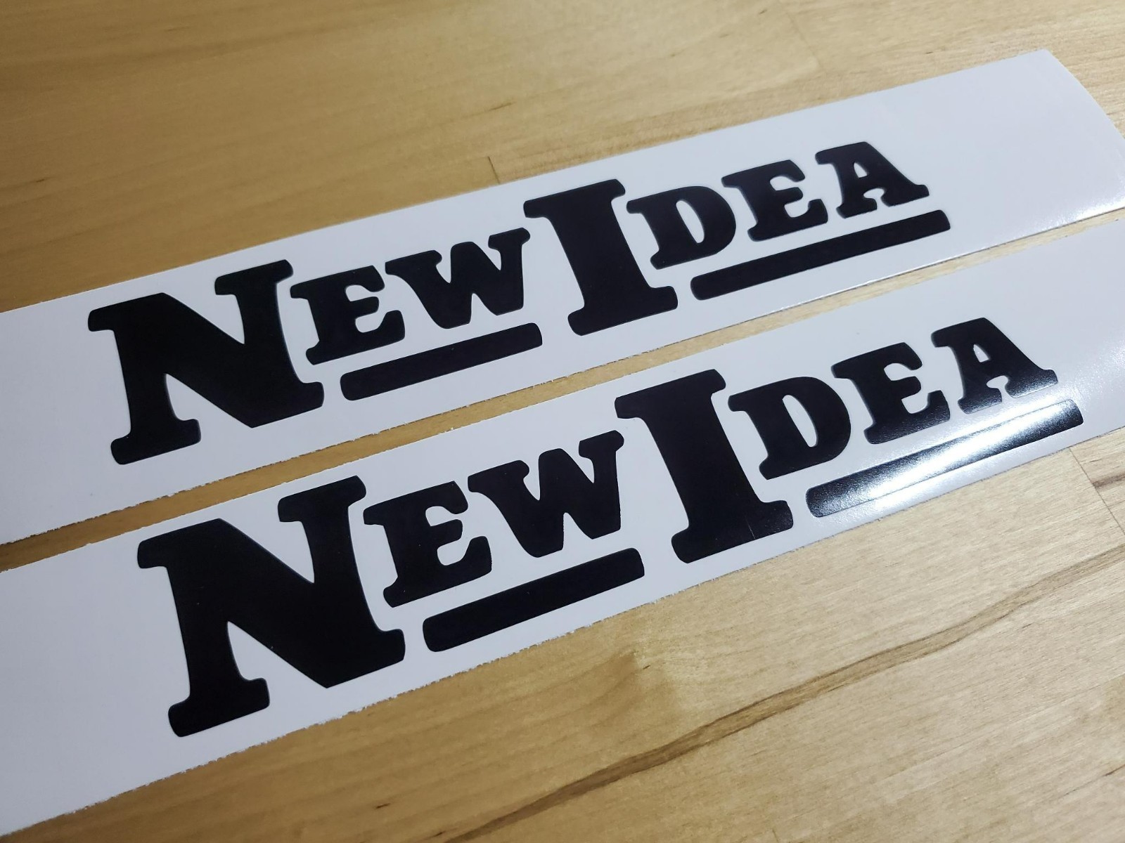 new idea tractor farm Decals Stickers Gloss black 10&Prime; (2) Fast USA