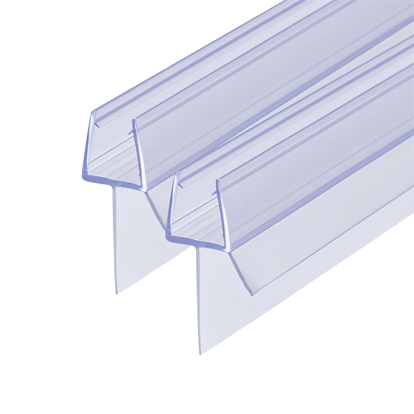 Shower Door Bottom Seal 2-Pack 1/4in x 39in Frameless Glass Seal Strip