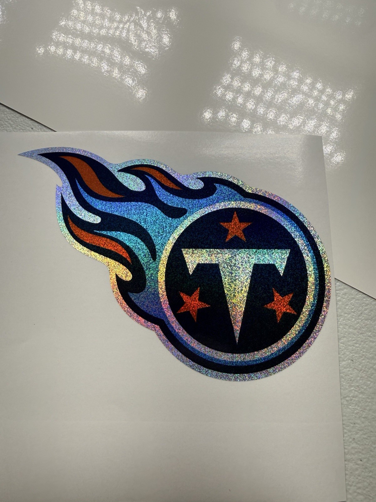 Tennessee Titans Holographic Tiny Sparkle Vinyl Decal
