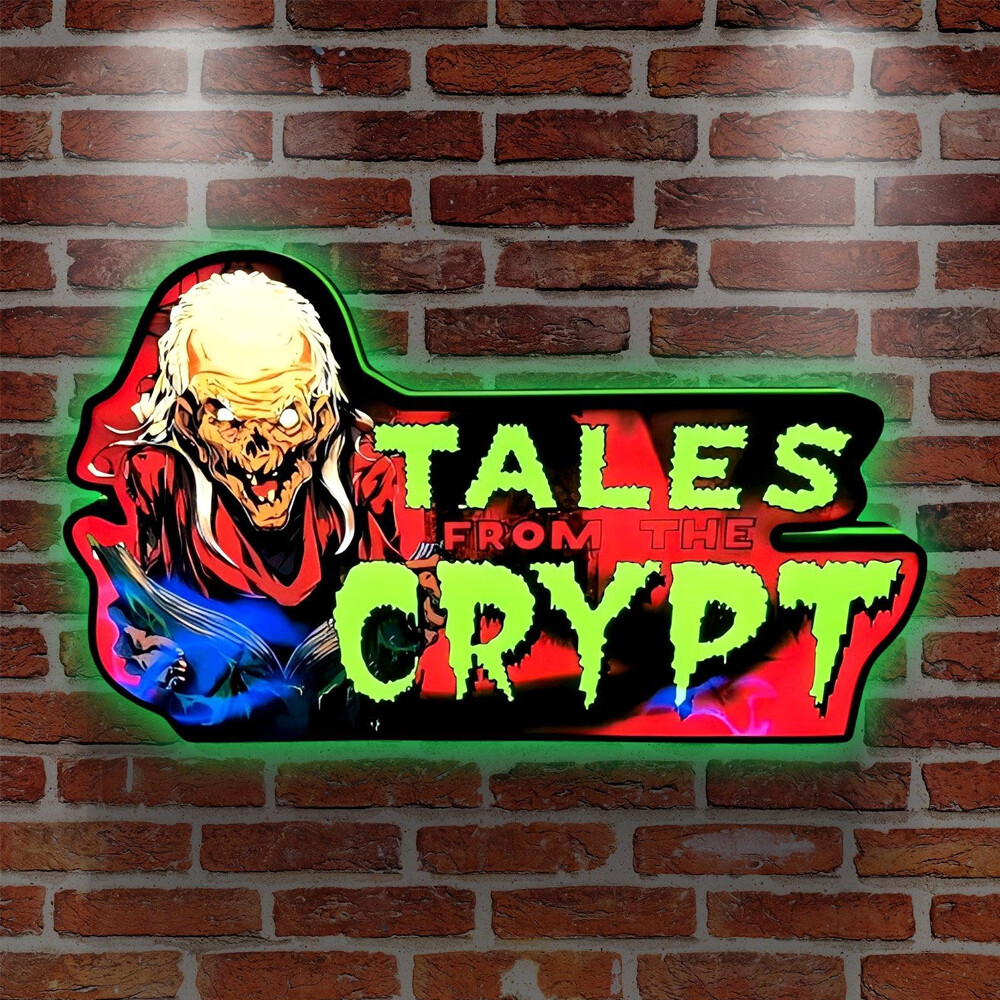 Tales From The Cpypt Pinball Topper 3D Printed LED Lightbox Arcade Decor