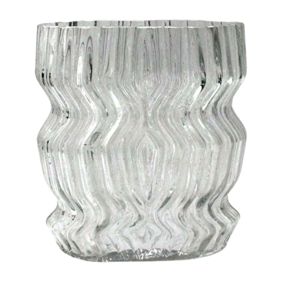 Rosenthal Studio-Line Martin Freyer 12” Optic Crystal Vase MCM Germany
