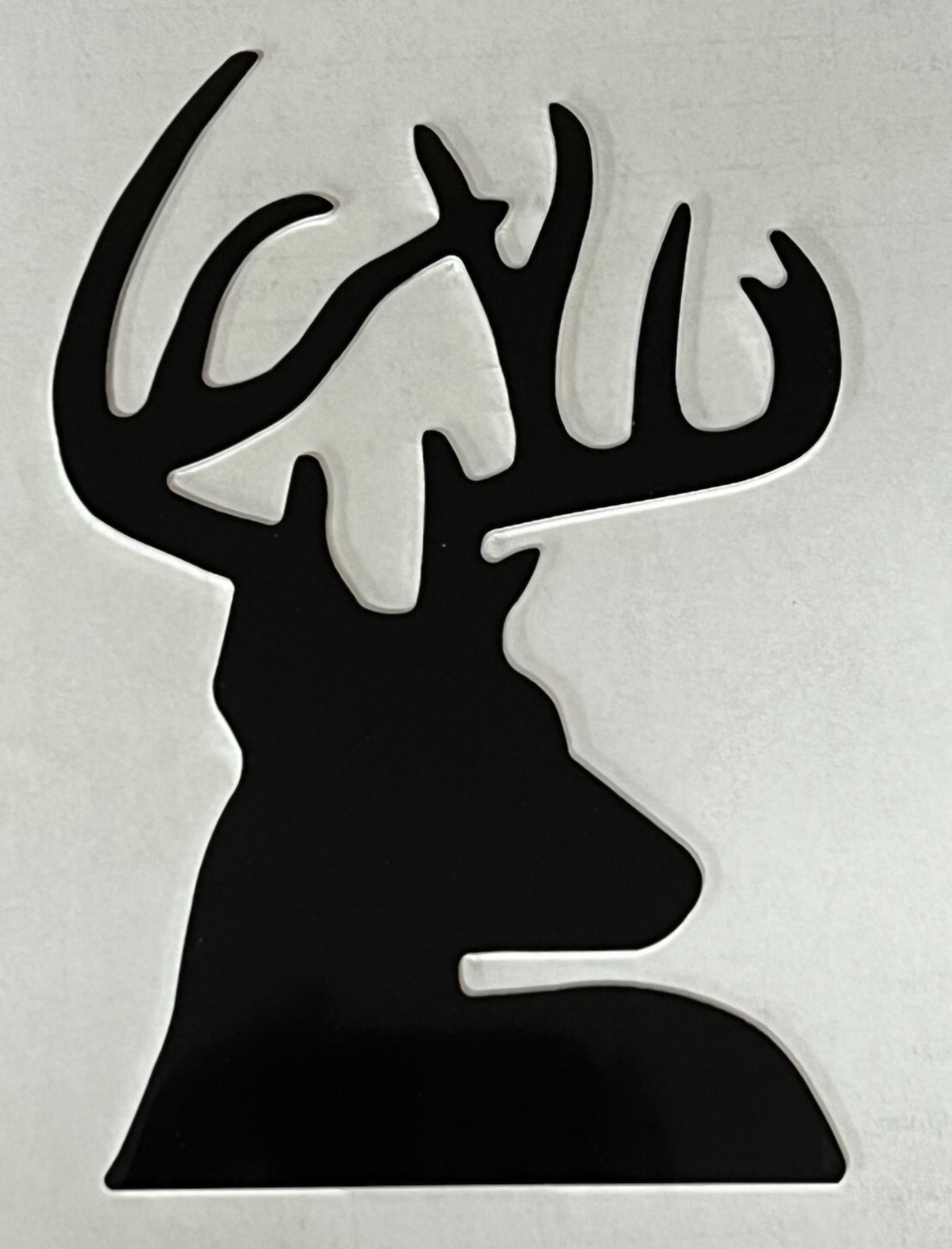 Deer Buck Metal Art Cut Out 5&Prime; x 4&Prime; Crafts Sign Decor Aluminum Outdoors Hunting