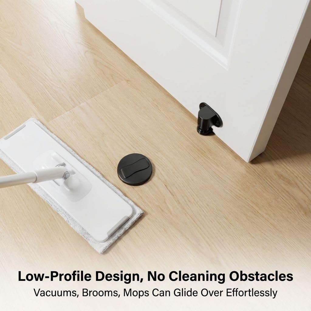 1 Pack Magnetic Door Stopper – Adjustable Magnetic Door Stop for Bottom of Do…