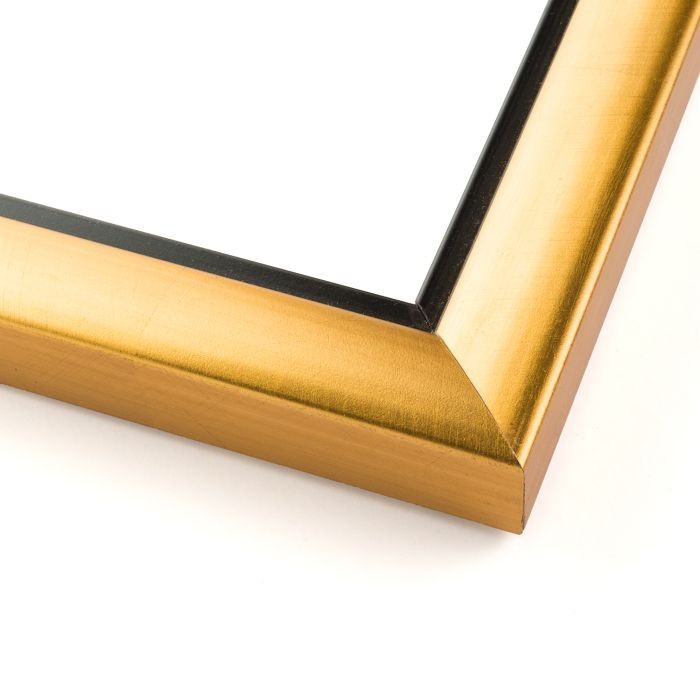 12×14 Gold With Black Lip Wood Frame UV Acrylic and Acid Free Foam Board