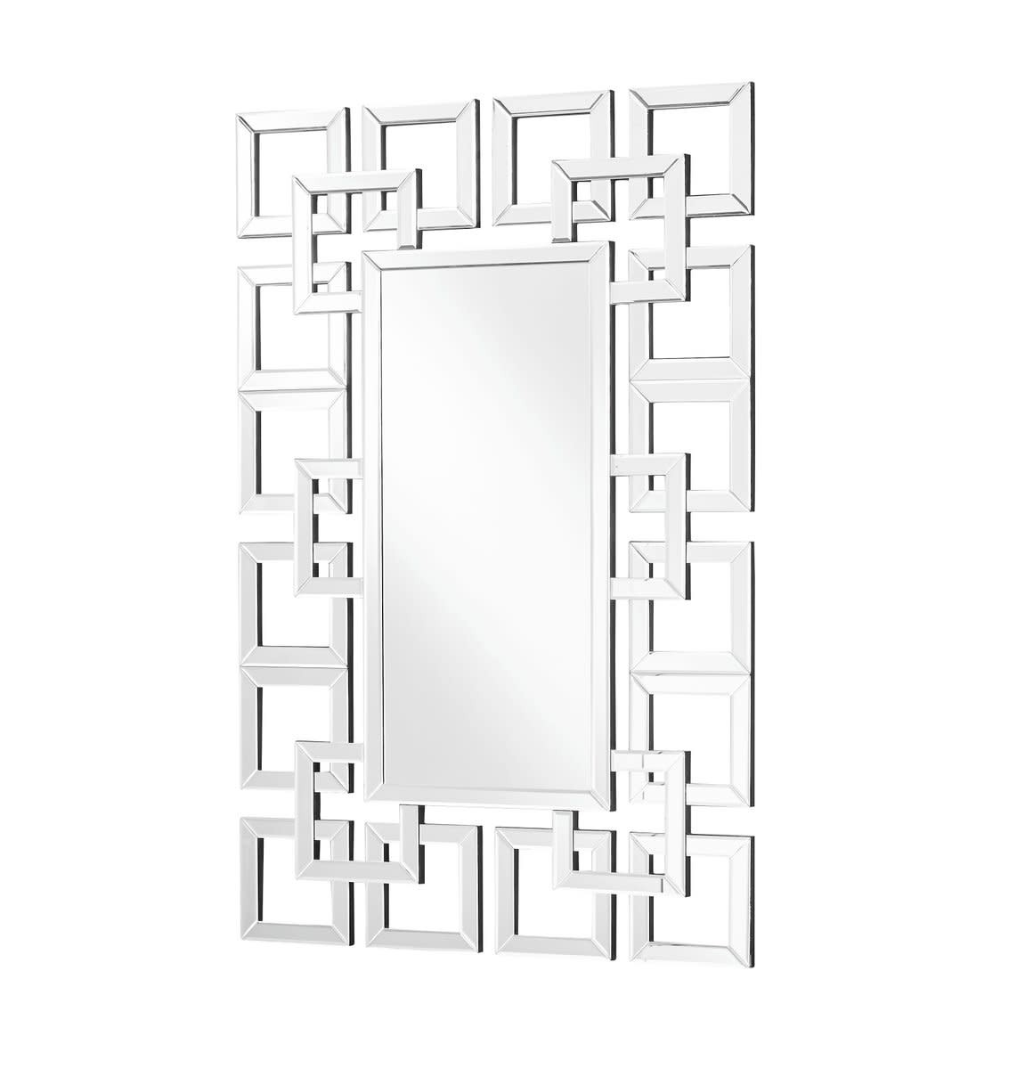 Elegant Lighting MR9129 Modern 31-1/2&Prime; W x 47-1/2&Prime; H Rectangular – Clear