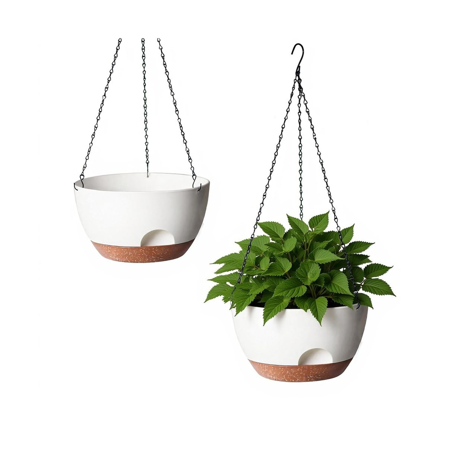 Hanging Planter for Indoor Plants, 10 Inch Self-Watering Hanging Planters wit…