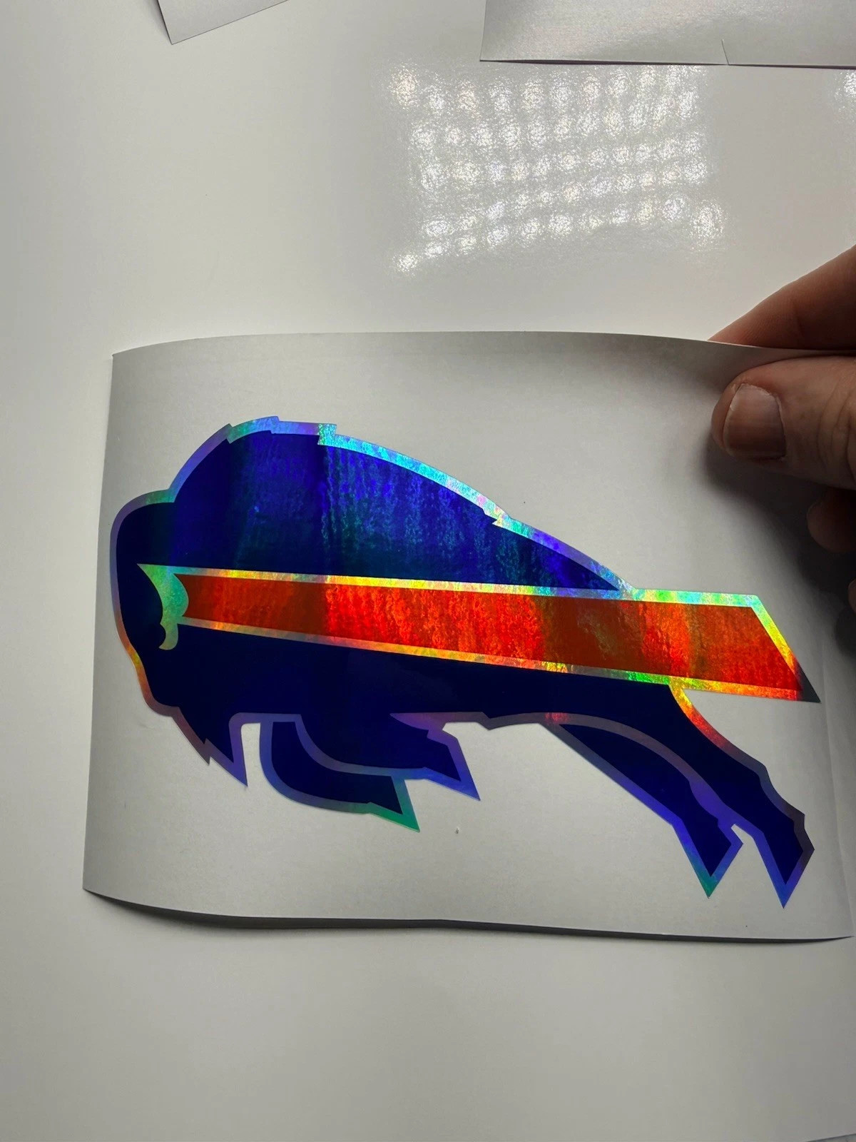 Buffalo Bills Holographic Vinyl Decal Left Facing