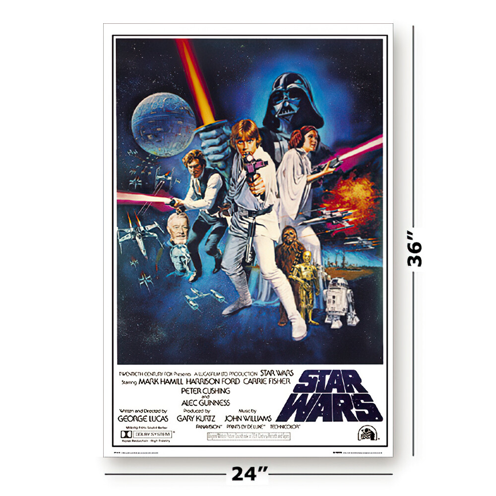STAR WARS: EPISODE IV, V,& VI – MOVIE POSTER SET (REGULARS 2) (24&Prime; X 36&Prime;)