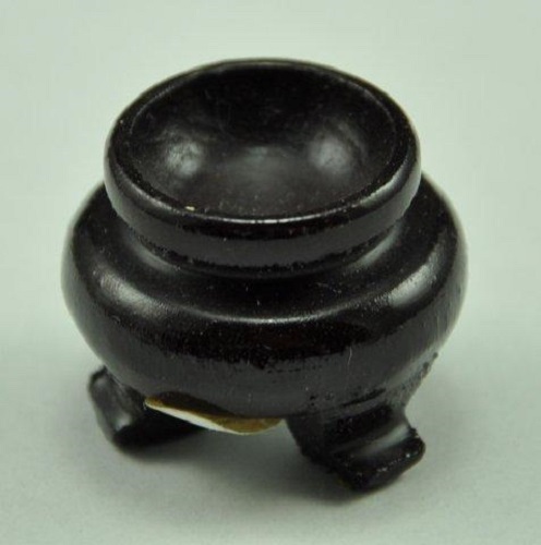 3 x Small Carved Wood Display Stand for GLOBE,Crystal Stone, Ball 2.5 cm NEW