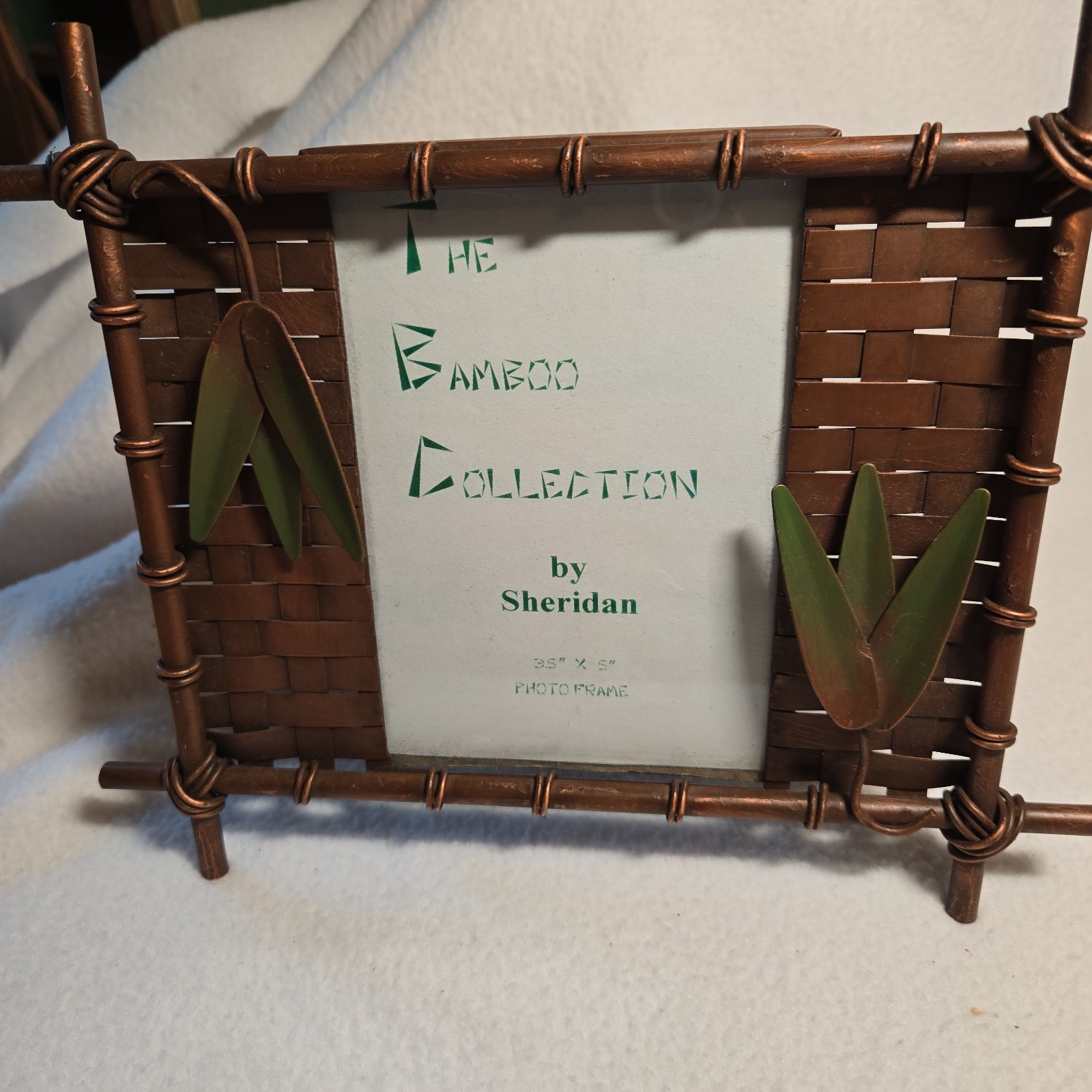 Bamboo & Metal Picture Photo Frame 3.5’’ x 5’’