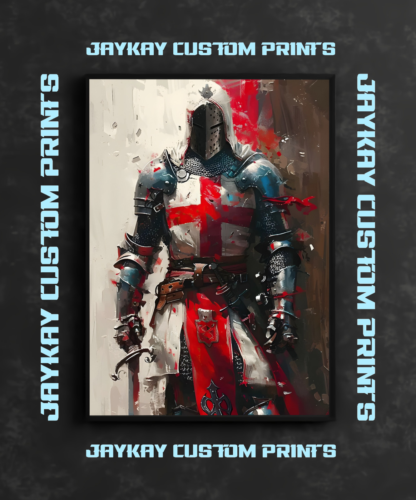 Knight Templar Art Poster Print – No Frame