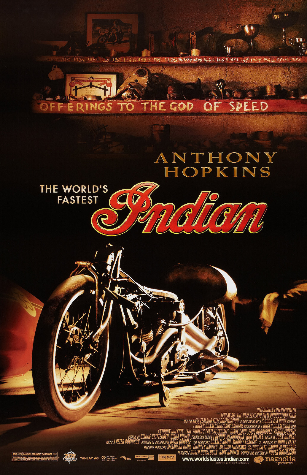 AA5561 The Worlds Fastest Indian Film 2005 Motorcycle Movie Poster 11×17
