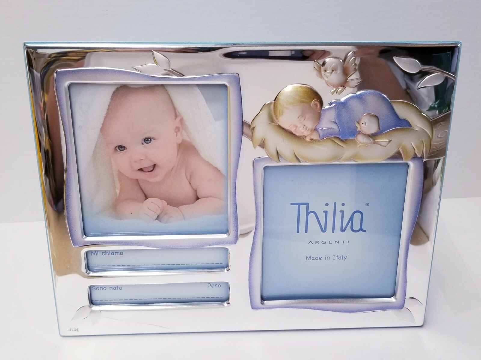Thilia Argenti Cornice Doppia Rosa 22cm*17cm Baby Photo Frame 452756