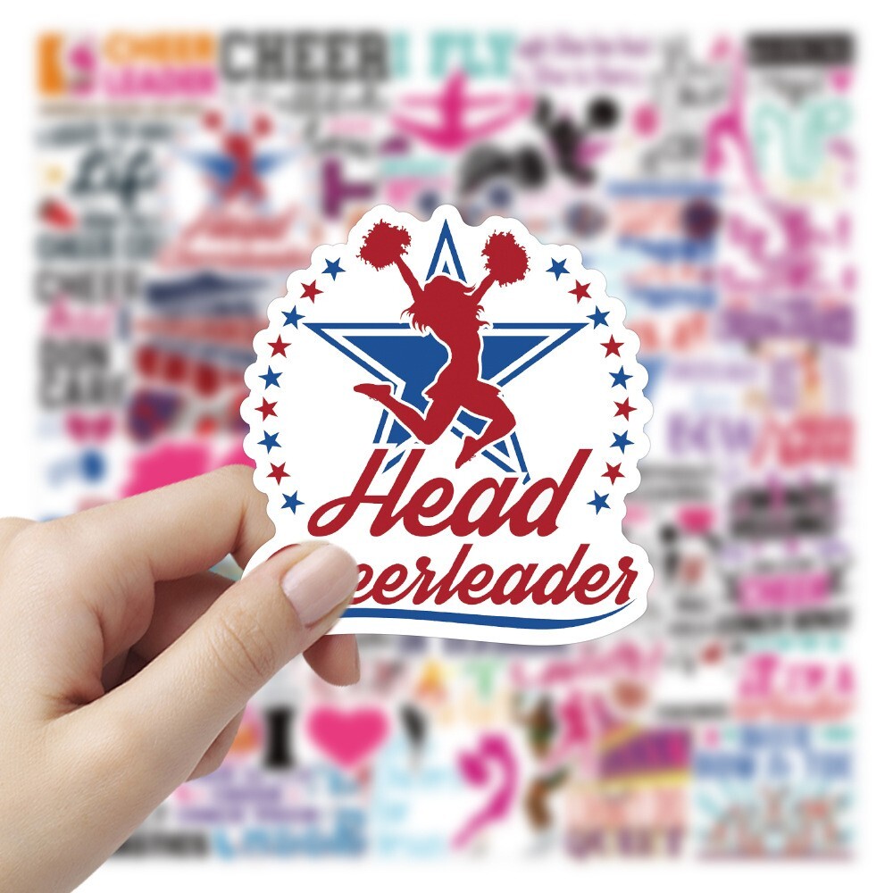 50pcs CHEER stickers, Cheerleading Cheerleader Cheermom Stickers, #187