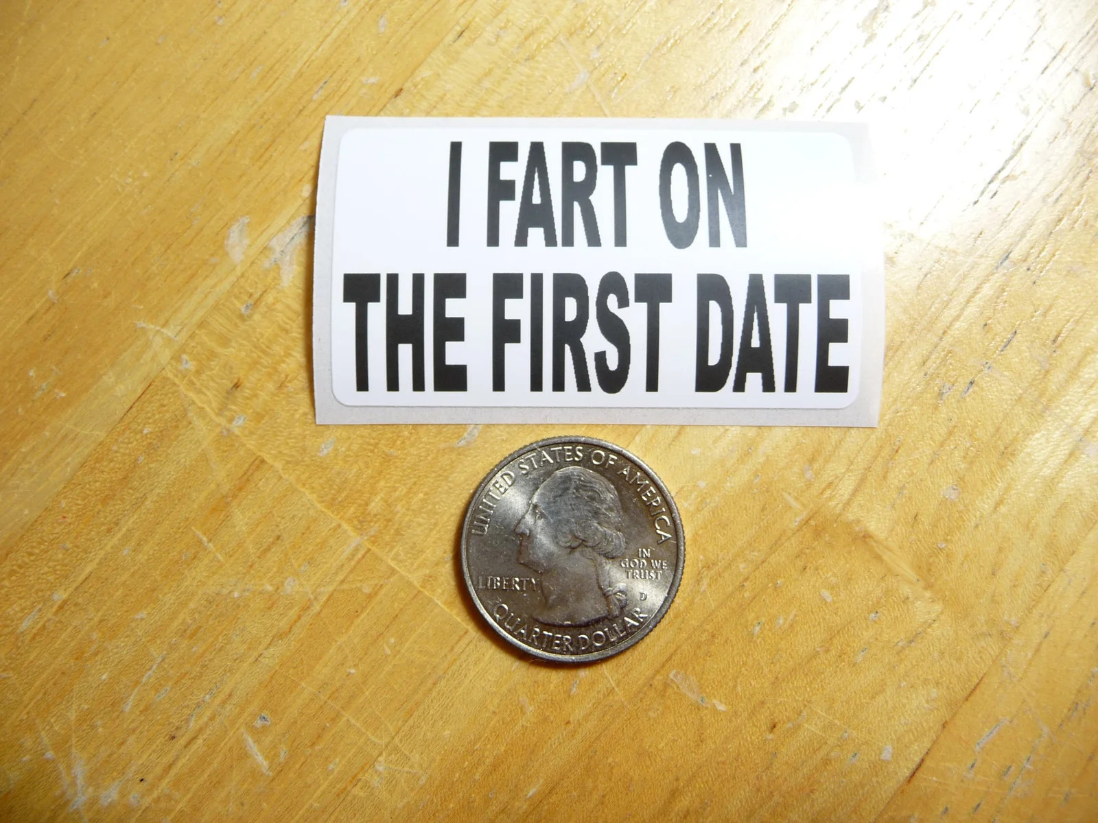 I FART ON THE FIRST DATE STICKER DECAL 1 – 50 BULK PACK FUNNY JOKE PRANK