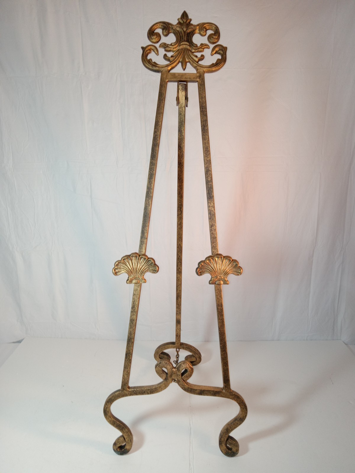 Brushed Gold Metal ~ Easel Display Stand ~ 39&Prime;