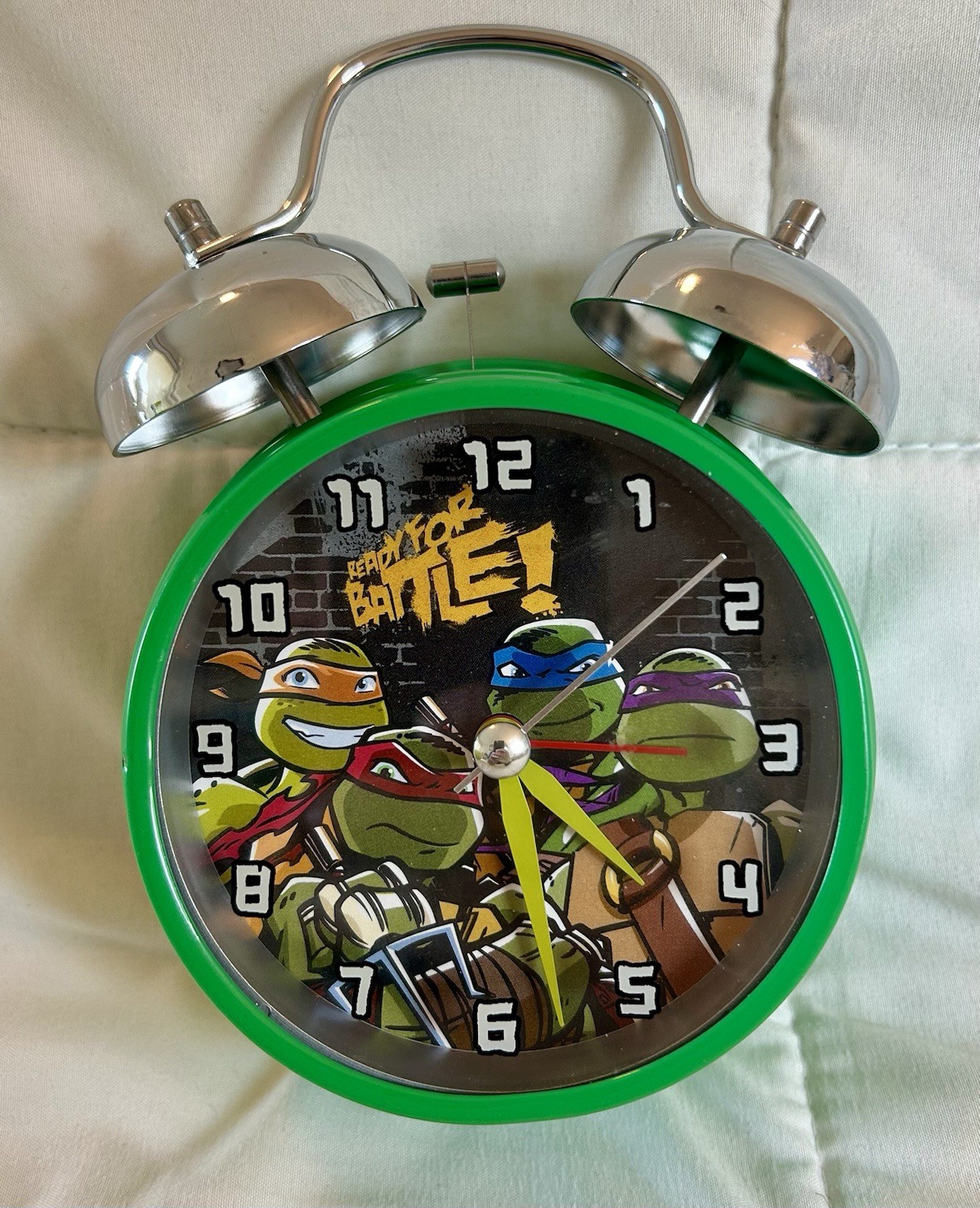 Vintage 1990’s Nickelodeon Teenage Mutant Ninja Turtles Twin Bell Alarm Clock