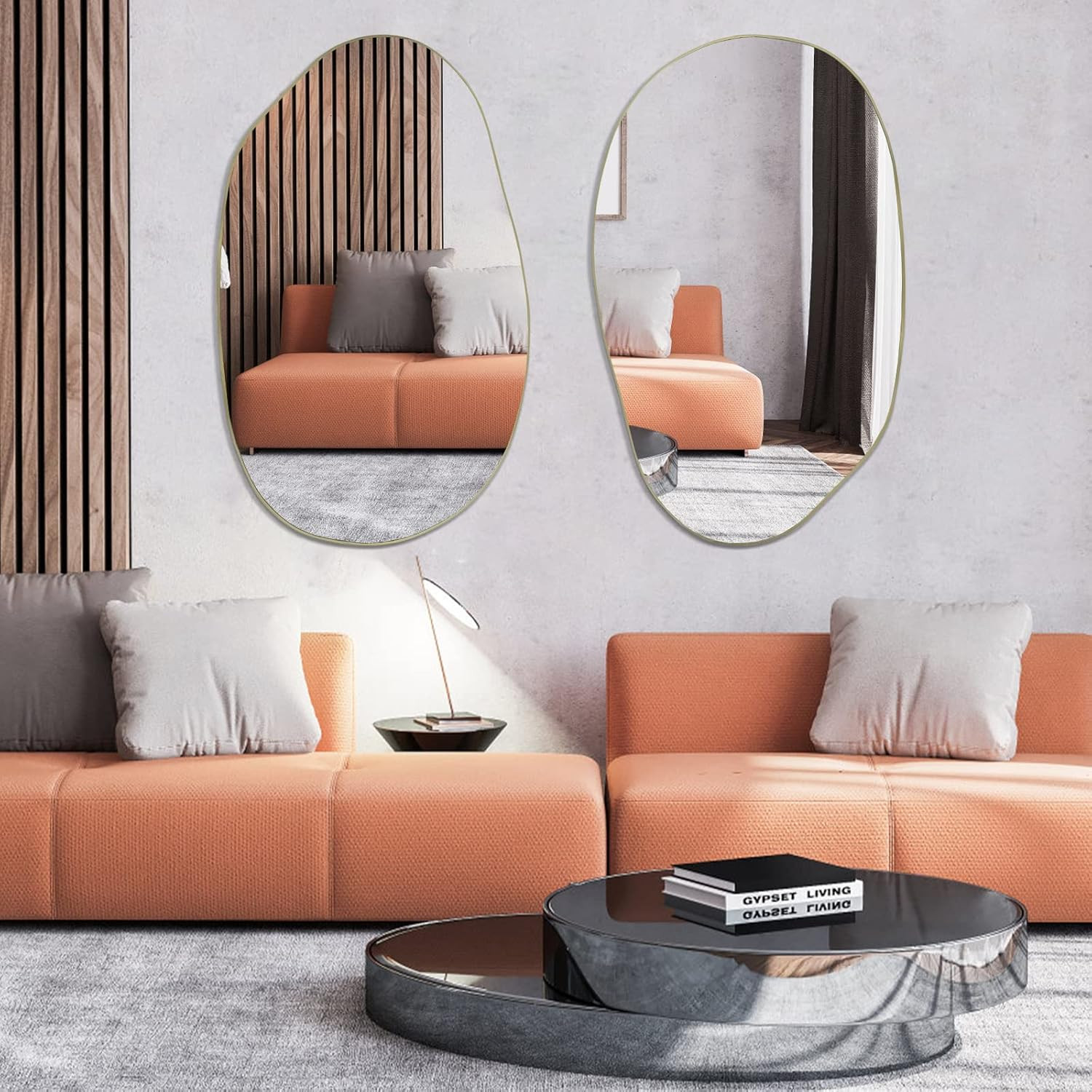 Unique Gold Irregular Wall Mirror – Asymmetrical Design for Any Room