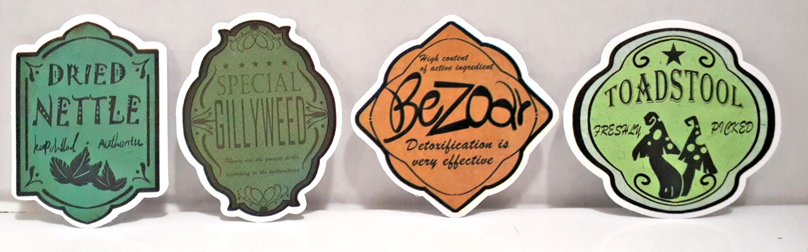 4 Halloween Apothecary Jar Potion Bottle Labels Vinyl Craft Decal Stickers (54)