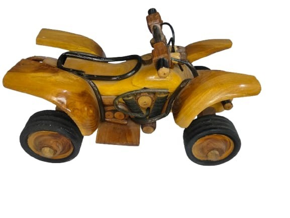 Handcrafted Wooden Quad Bike ATV Model Rustic Home Decor Gift