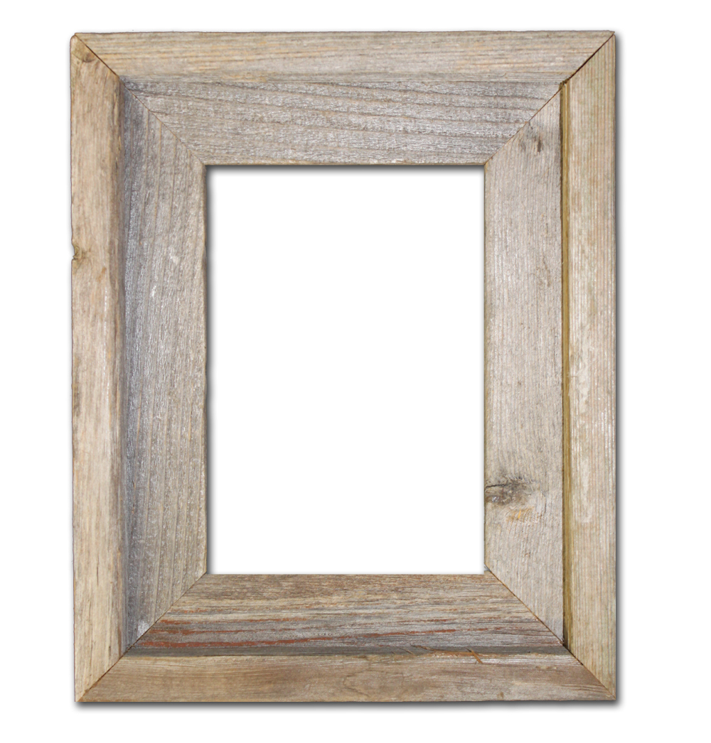 4×6-2&Prime; Wide Signature Reclaimed Rustic Barn Wood Open Frame (No Glass Or Back)