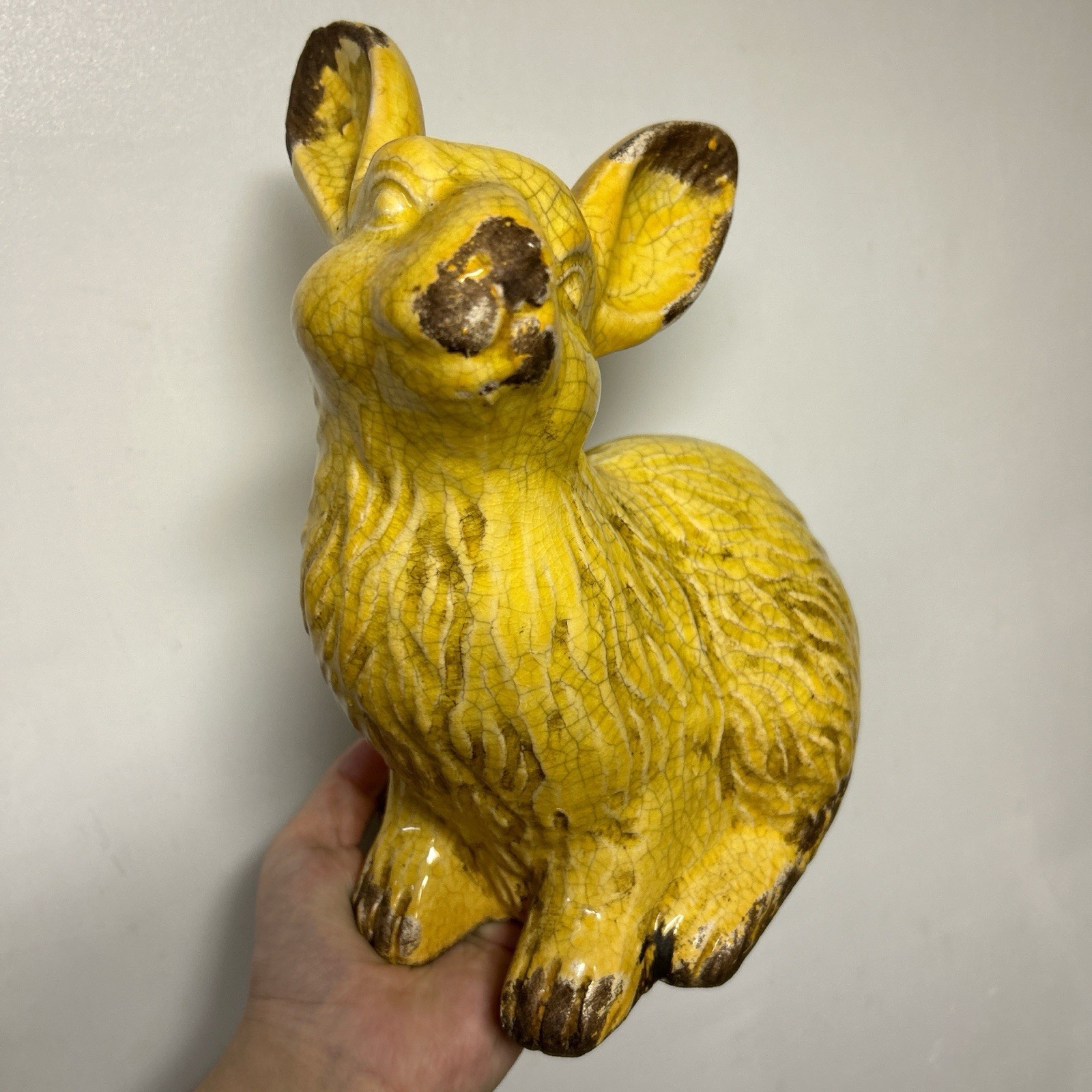 Rustic Style Shabby Chic Yellow Bunny Rabbit Home Decor