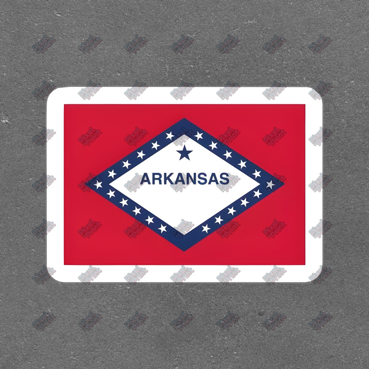 Arkansas State Flag Vinyl Sticker Durable Decal for Home, Laptop, & #527658
