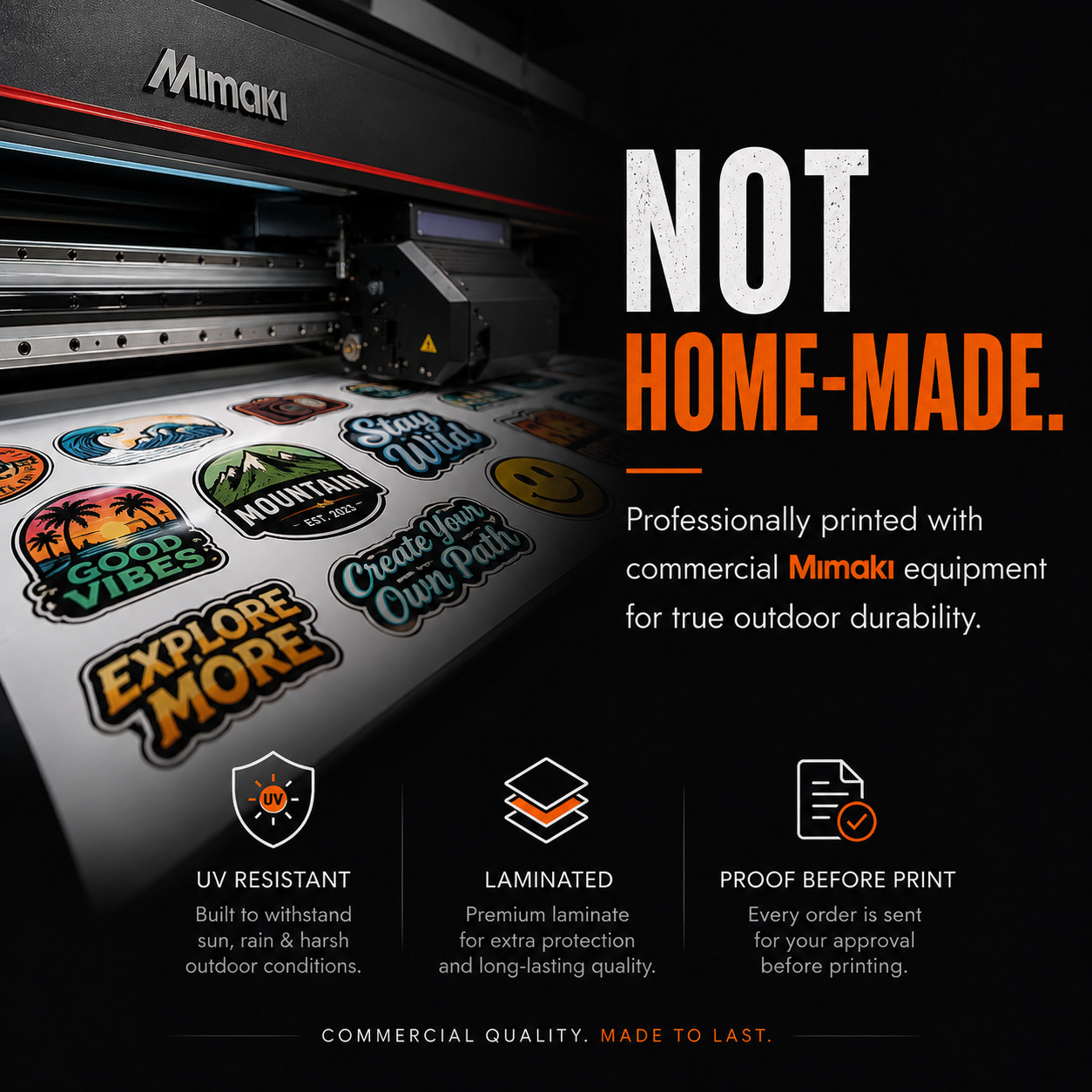 Custom Business Logo Stickers | Full Color Vinyl Waterproof 2&Prime;-20&Prime;