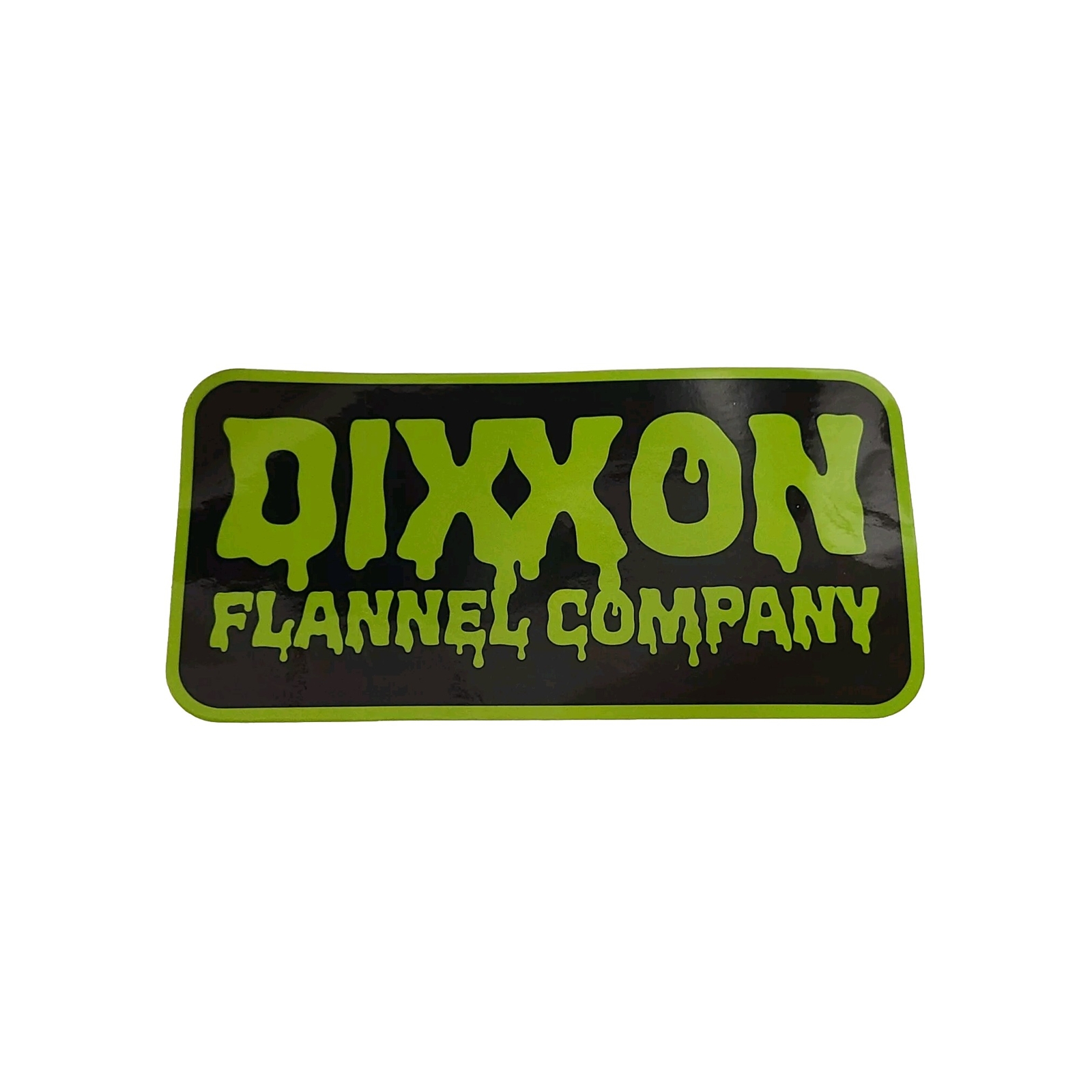 Dixxon Flannel Company Sticker Black Green Slime