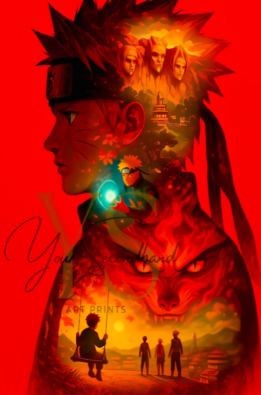 NARUTO Naruto Uzumaki poster print 13 »x19 » home decor glossy paper #1